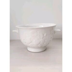 DESIGNPAC INC. White Ceramic Fruits Vegetable Multipurpose Strainer Colander